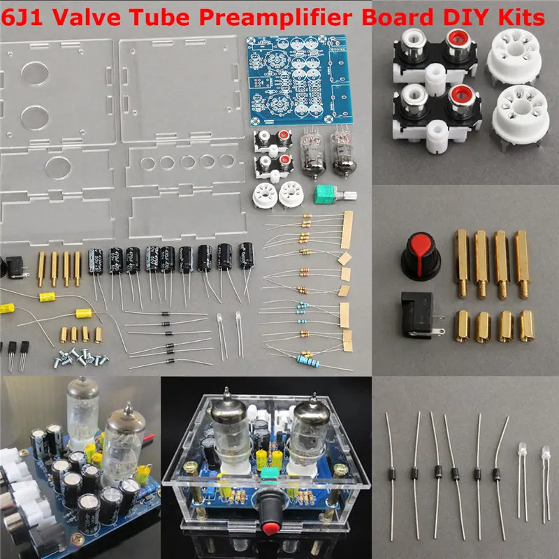 X10 D DIY комплекты 6J1 предусилитель с клапаном трубка предусилителя плата басов на