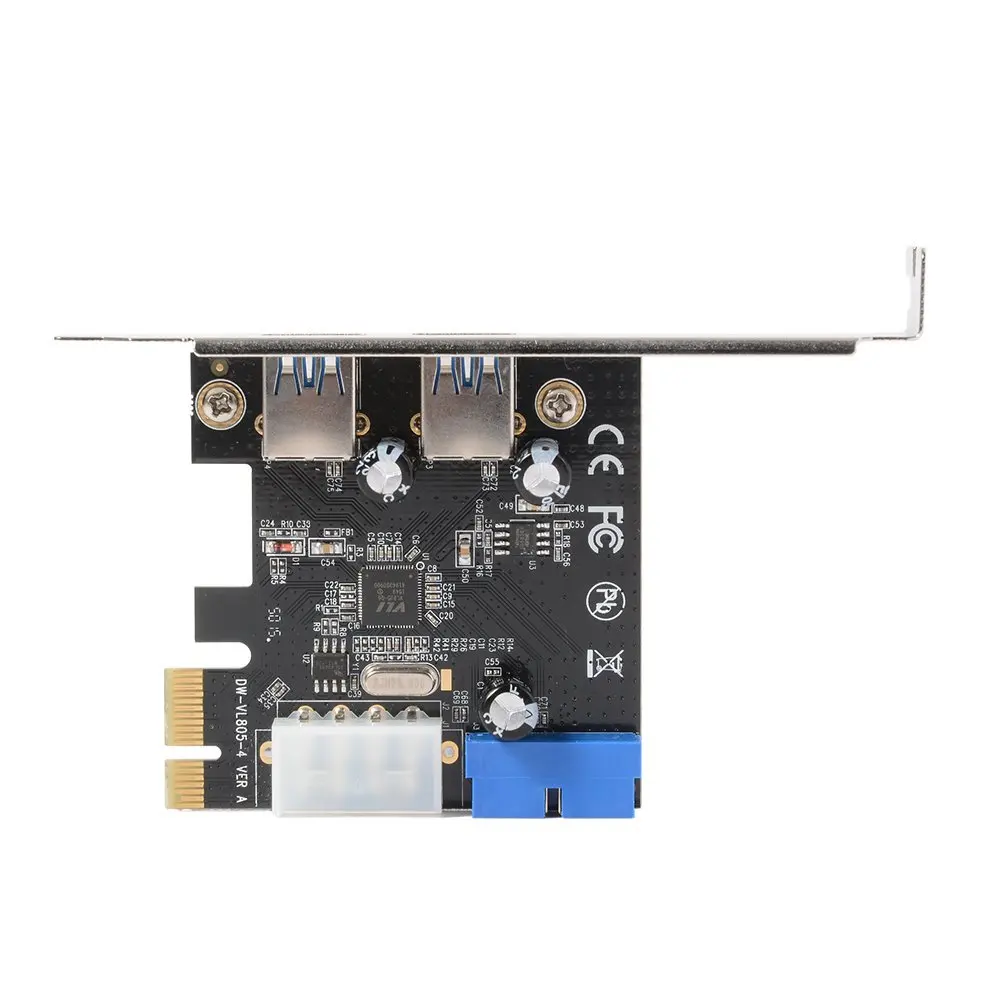 Рабочий стол PCI-E USB 3 0 карты расширения с Интерфейс двойной Порты 20-контактный