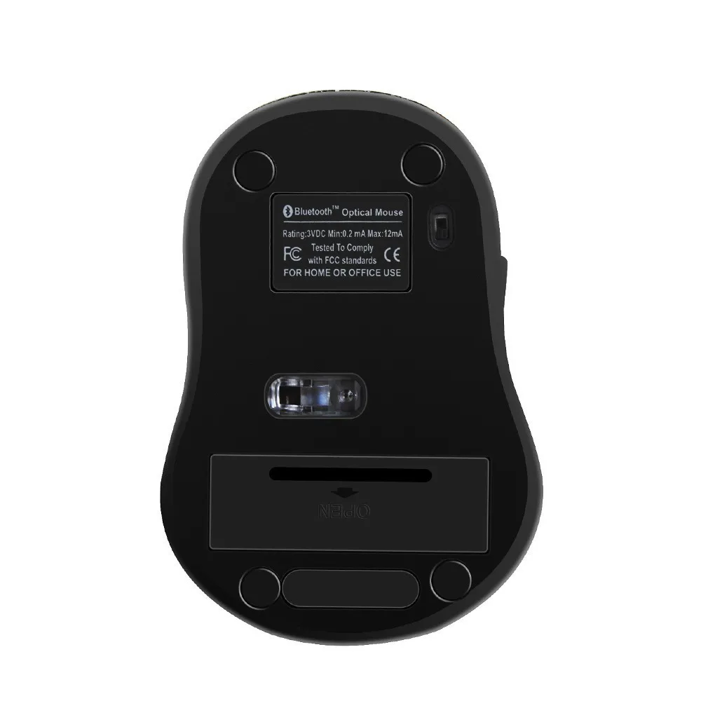 Bluetooth Беспроводной мышь 1600 Точек на дюйм регулируемое офисное оптическая с 6