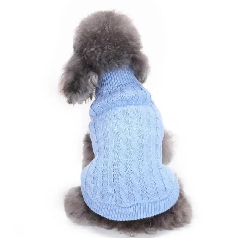 1 pcs Pet Dog Clothes Winter Chihuahua Puppy Coat Woolen Sweater Knitwear Clothing For Supplies Hot Sale A40 |