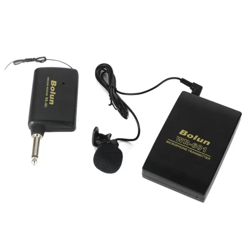 WR601 Wireless Microphone MIC Conference Teaching Speech FM Transmitter Collar Clip Type Speakers | Электроника
