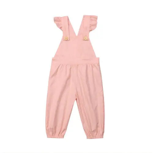 2019 Toddler Baby Kids Girls Cotton Bib Pants Romper Jumpsuit Outfit Clothes | Детская одежда и обувь