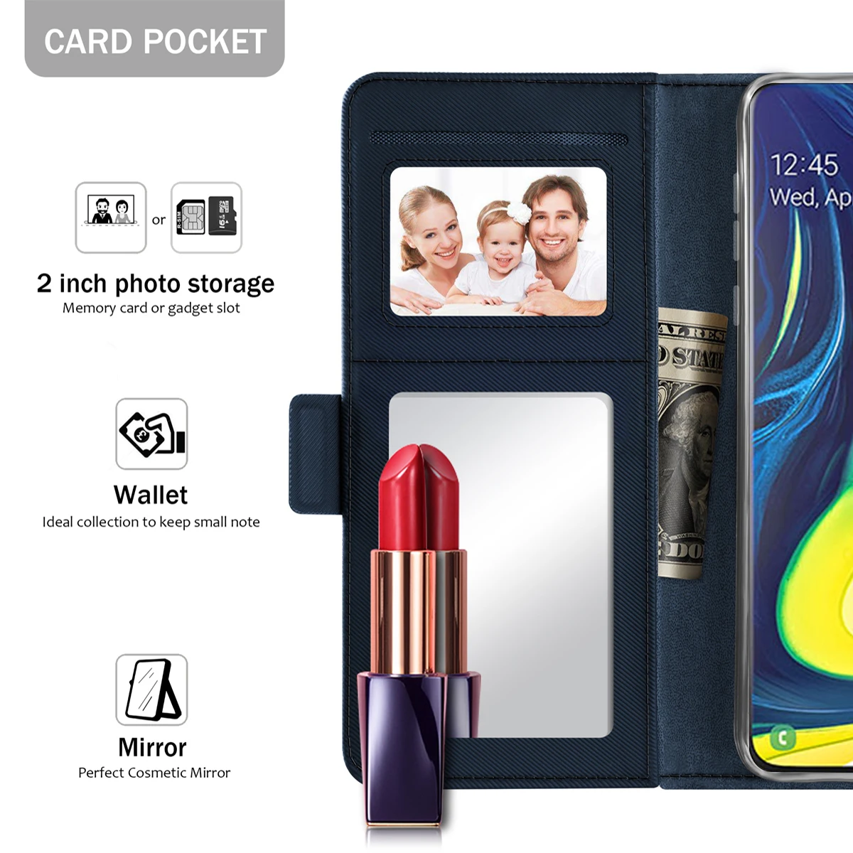 Для Samsung Galaxy A20e A2 Core A50 A40 A30 A20 A10 Чехол бумажник из искусственной кожи флип чехол с