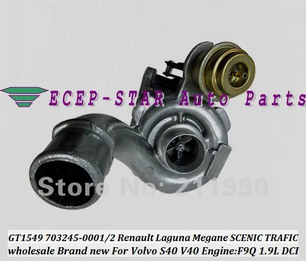 Турбокомпрессор GT1549S 703245 703245-0001 717345 для Renault Laguna Megane SCENIC TRAFIC Volvo S40 V40 F9Q 1 9 T 105HP |