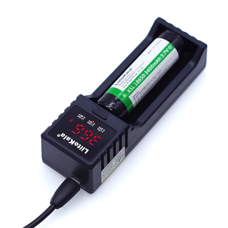 Liitokala Lii-S1 зарядное устройство для 18650 26650 16340 Rcr123 14500 Ni-MH Ni-Cd перезаряжаемая батарея