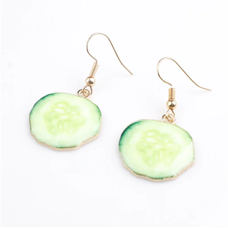 Женские серьги из сплава с милыми мультяшными моделями и фруктами оригинальные