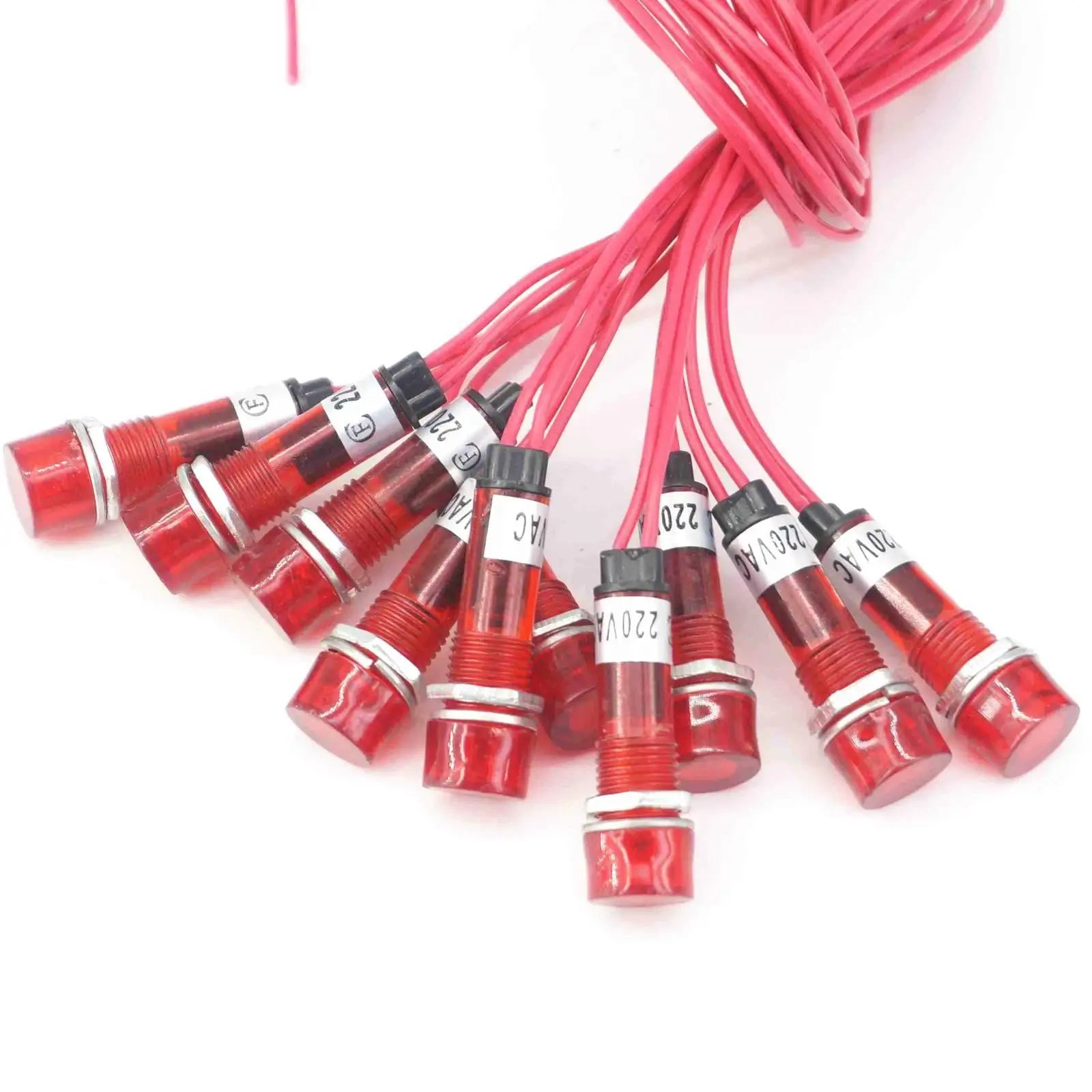 220V Red Indicator Lamp Signal Switch Light Special M10 For Water Tank Heater Food Grade |