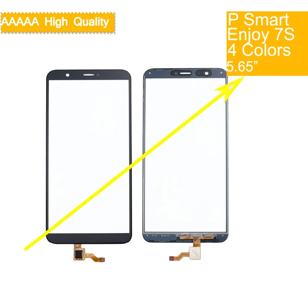 10 шт./лот для Huawei P Smart FIG-LX1 LX2 FIG-L21 Enjoy 7S Сенсорная панель Сенсорный экран дигитайзер Замена переднего стекла