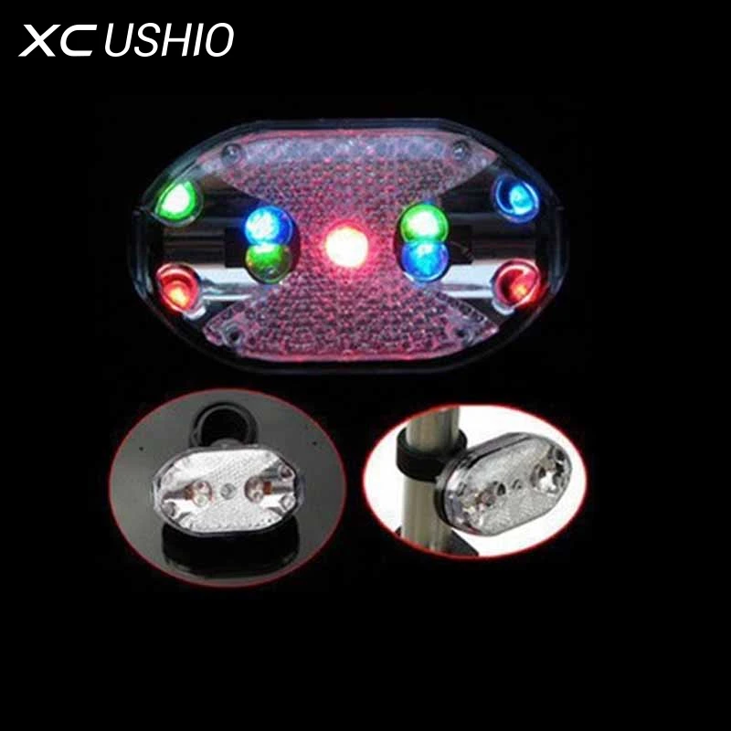 Велосипедный фонарь 9 LED 7 моделей вспышка для велосипеда настоящая лампа цветная