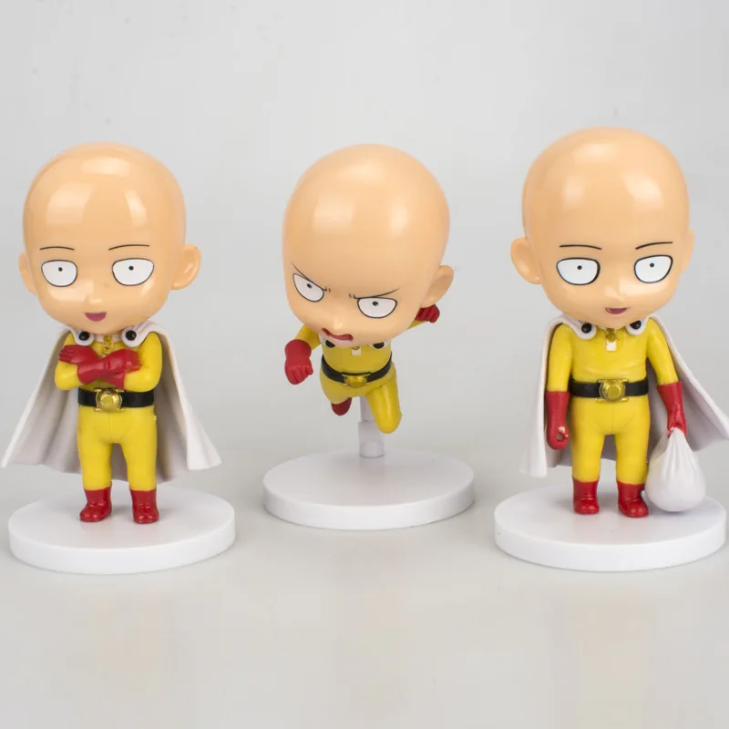 Бесплатная доставка 3 шт./компл. 10 см Высота версии один удар человек Saitama Sensei