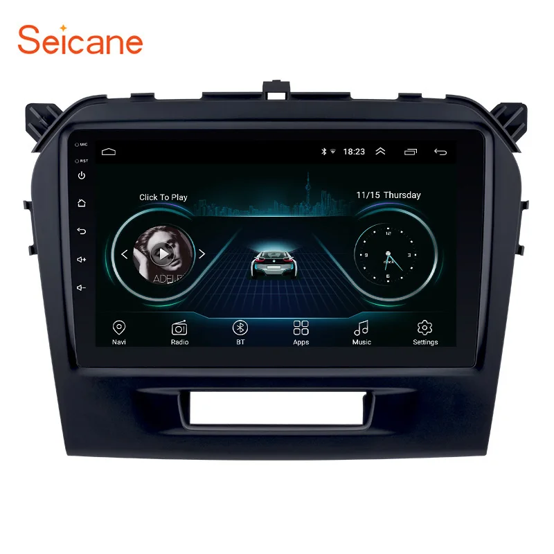 

Автомобильный мультимедийный плеер Seicane, на Android 9,1, с 9 "экраном, GPS, HD 1080P, для SUZUKI VITARA 3G, 2015, 2016