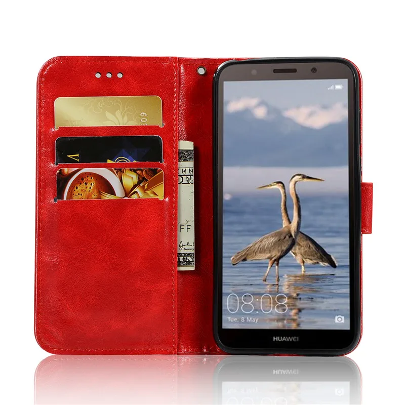 Из искусственной кожи чехол для huawei Y5 2018 DRA L22 L02 Honor фотоаппаратов моментальной