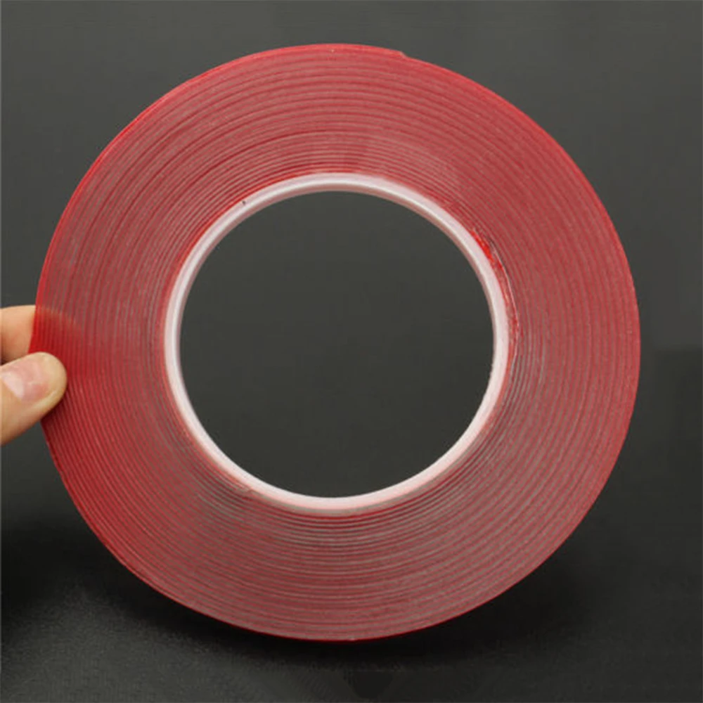 Strong Permanent Double-sided Clear Transparent Acrylic Foam Adhesive Tape 6mm 8mm 10mm 12mm 15mm Electrical Metalworking | Обустройство