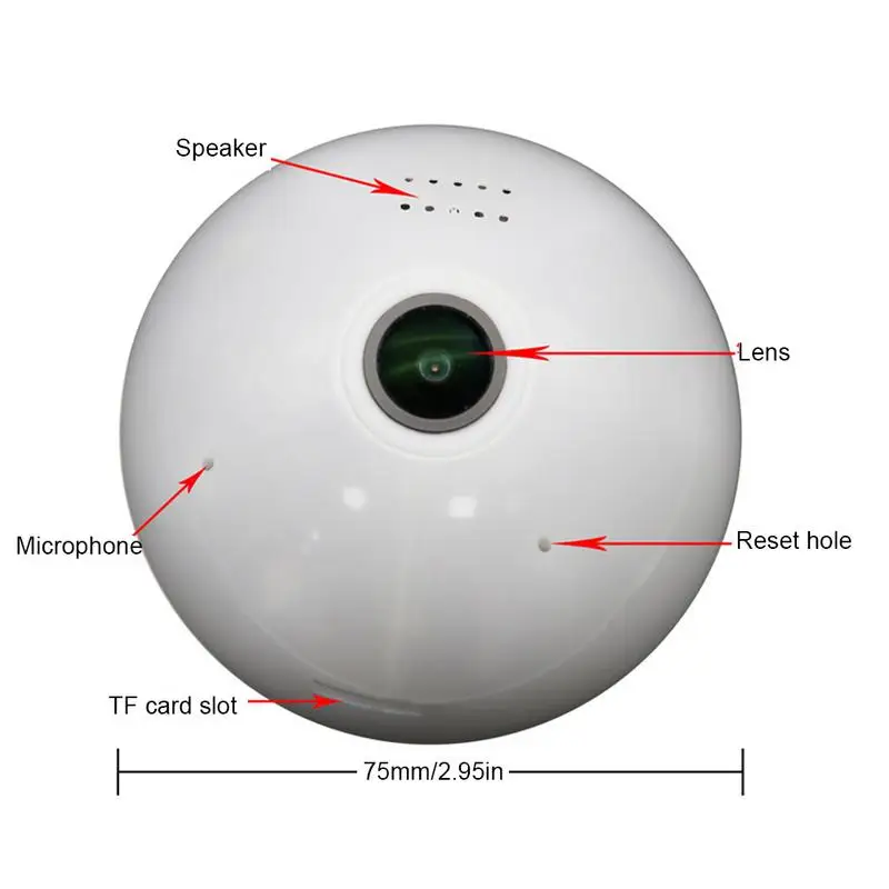 HD беспроводной пульт дистанционного управления 360 градусов панорамная камера