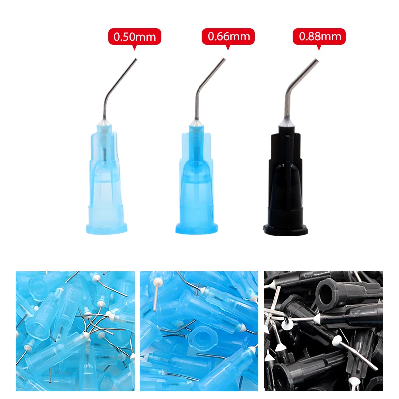 Изогнутые наконечники для ирригации 100 шт. стоматологический герметик потока