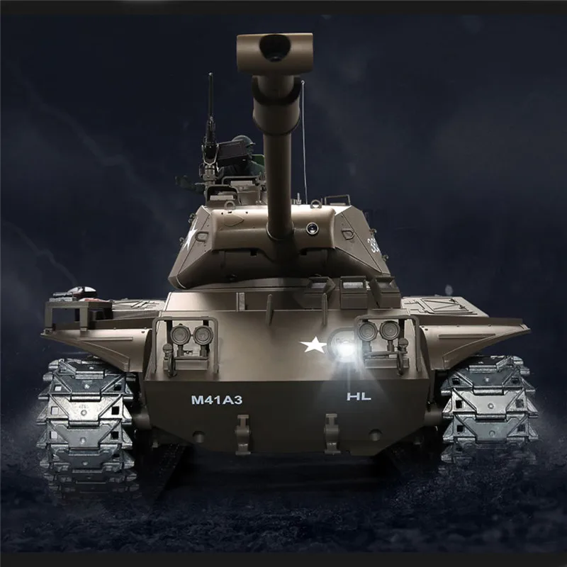 Лидер продаж Heng Long 1/16 3839-1 2 4G Wacker BulldogRadio RC боевой танк U.S. M41A3 для детей с