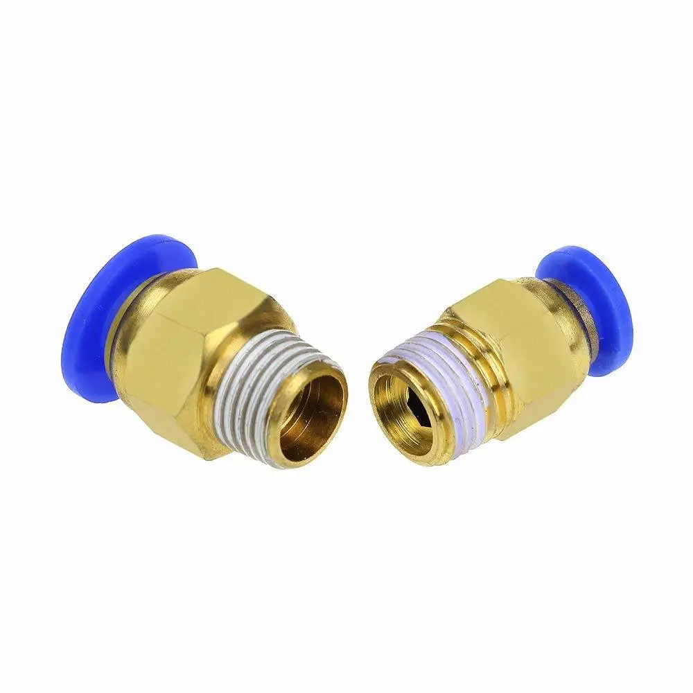 Aokin 10 шт./лот 3D принтер пневматические соединители PC4 01 1 75 мм или PC6 3 0 PTFE трубка