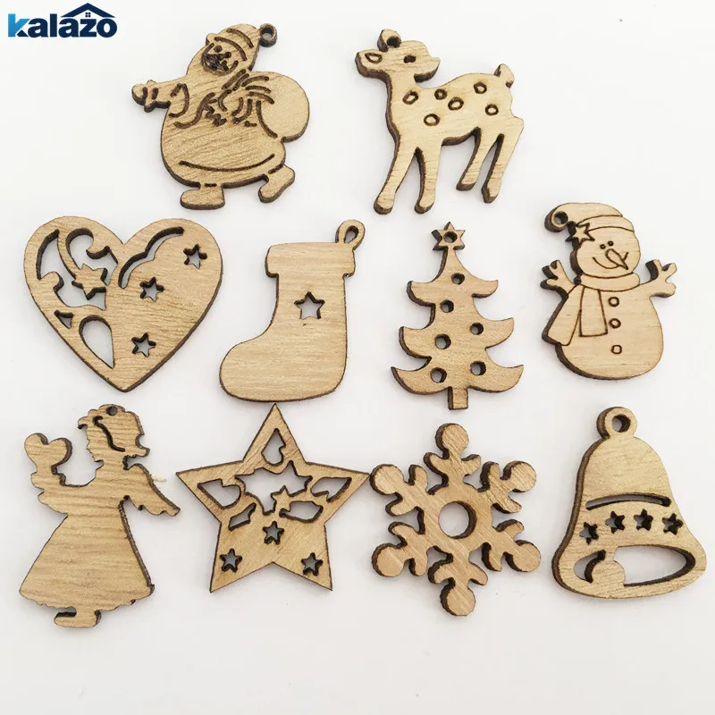 50 шт. милые деревянные детали Мультяшные украшения сделай сам вырезы товары для