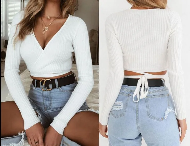 

Sexy Ladies Summer Casual Solid Color Slim Tops Long Sleeve Shirt Blouse