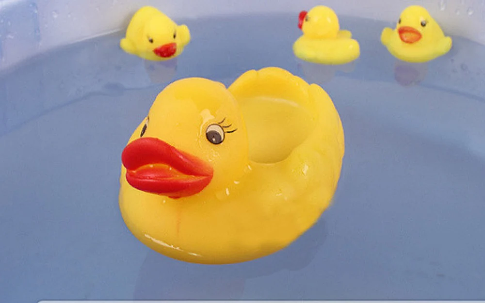 Hot Sale 4 Parts And Rubber - Llow Family Bathroom Bath Floating Duck Toy | Игрушки и хобби