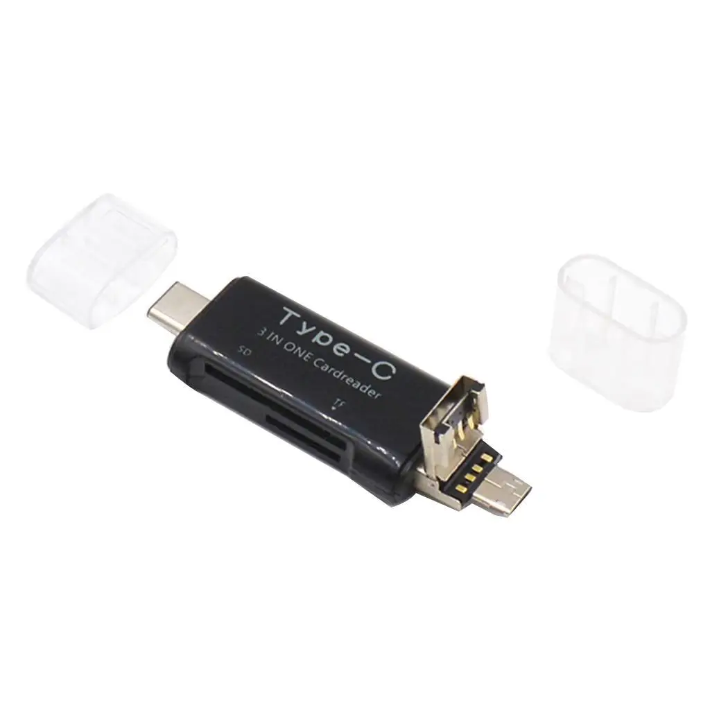 3 в 1 Тип C/Micro USB/USB 2 0 SD/TF Card Home Travel Office и т. д. адаптер для чтения OTG Android/PC|Картридеры| |