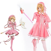 milky way anime card captor sakura pink cute cardcaptors cosplay costume party cosplay suit helloween uniform