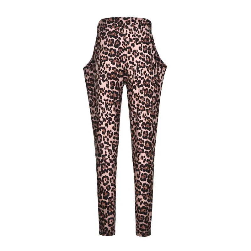 

Casual women long pants Fashion leopard print high waist drawstring pencil pants trousers 2019 Plus size 3XL Clothes for female