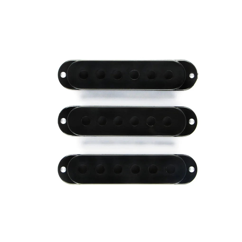 Черные чехлы для гитары с одной катушкой 3 шт. расстояние между полюсами 50 мм