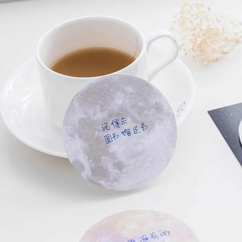 30 шт./лот креативный блокнот для заметок Earth Moon Kawaii школьные канцелярские