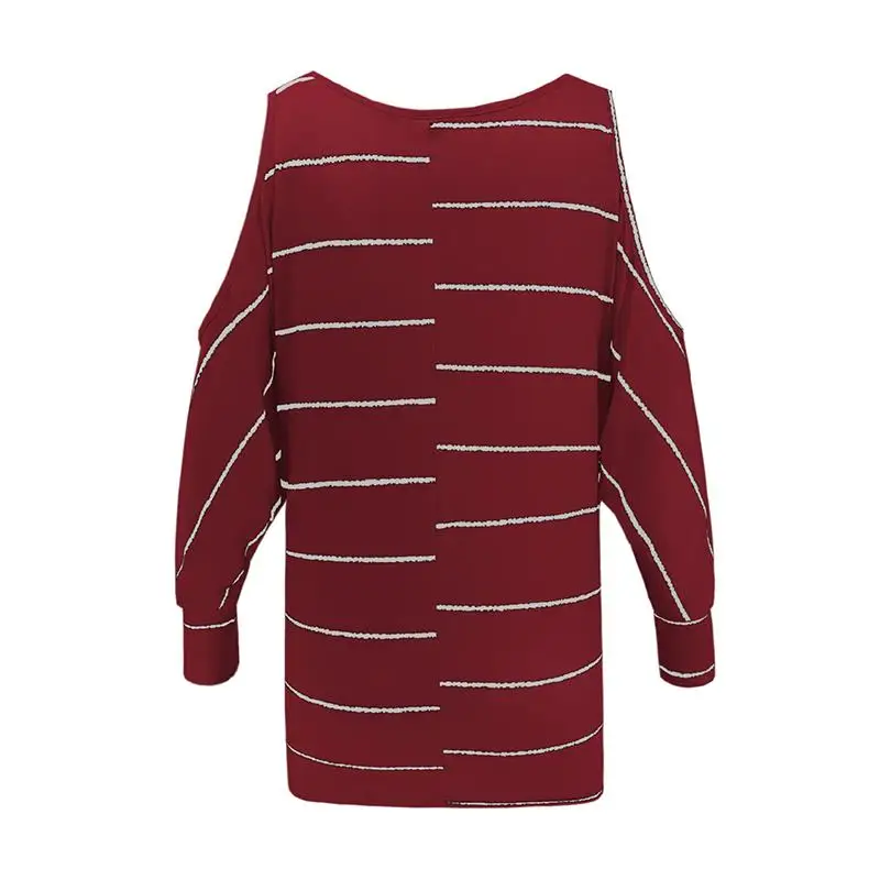 

Striped Long Women T-Shirt Casual Long Sleeve Autumn Loose Ladies Tops O-Neck T-Shirts Female Clothes Camisas Mujer SJ538X