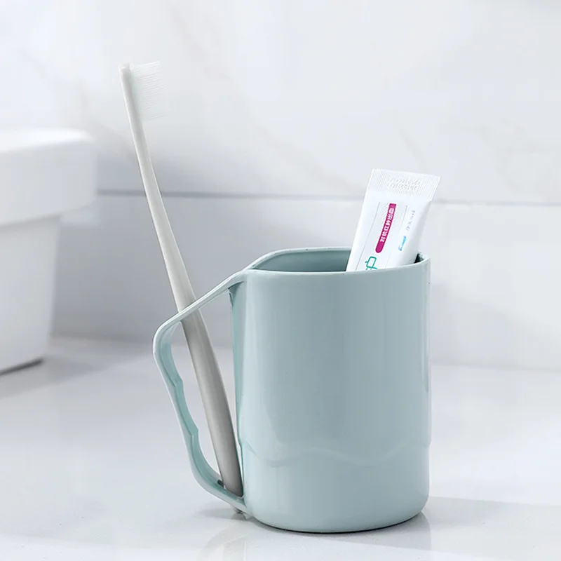 1Pcs Plain Eco-Friendly Creative Thick Circular Water Cups Toothbrush Holder Pp Cup Rinsing Wash Tooth Mug Bathroom Sets | Дом и сад