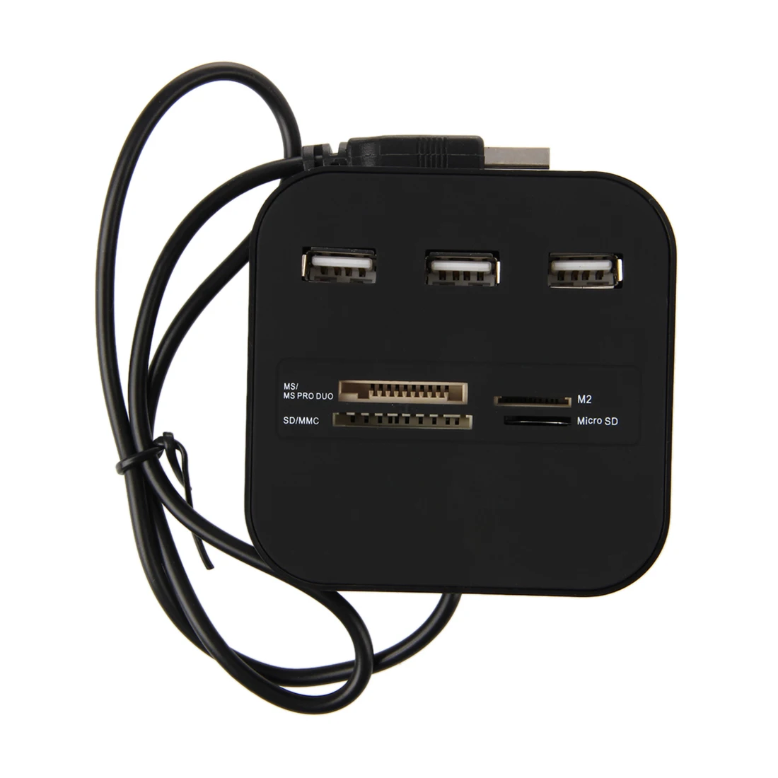 Все в 1 комбо концентратор USB 2 0 3 порта кардридер для SD MMC M2 MS Pro Duo