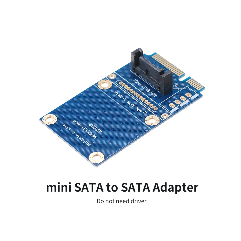 MSATA SATA конвертер Мини к 7Pin адаптер HDD PCIe SSD/HDD жесткий диск твердотельные