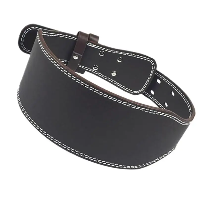 

Leather Weightlifting Belt Gym Fitness Dumbbell Barbell Powerlifting Back Support Power Training Weight Lifting Belt