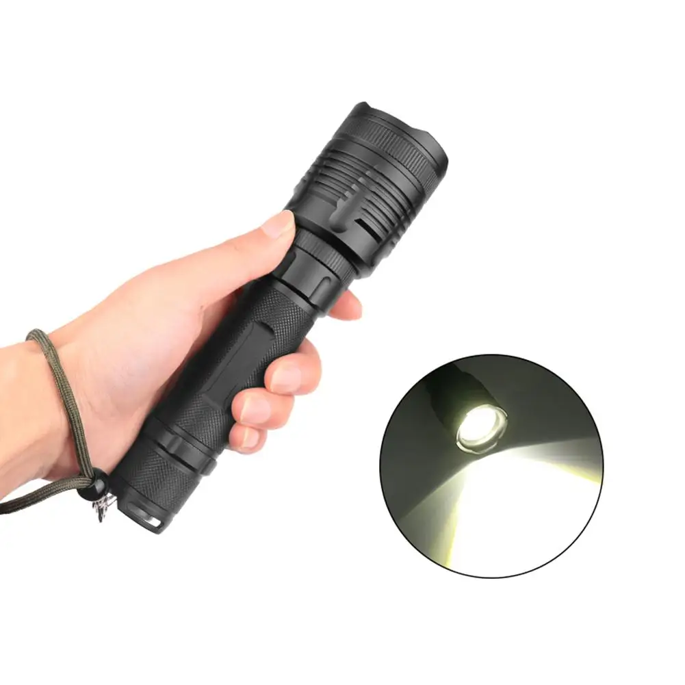 Портативный фонарик Xlamp XHP70 2000 лм светодиодный фонарь с вращающимся зумом и