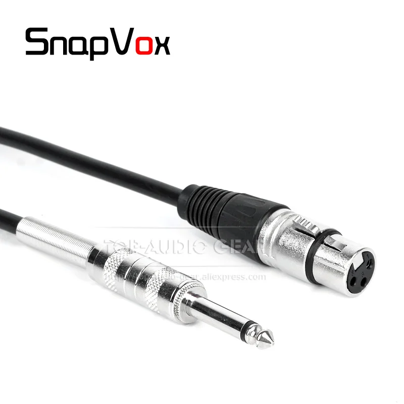XLR Cannon To 6 3 35mm Mono Jack 1/4 &quotпроводной провод для микрофона Wire SHURE Beta 57A SM 57 SM57 звуковой