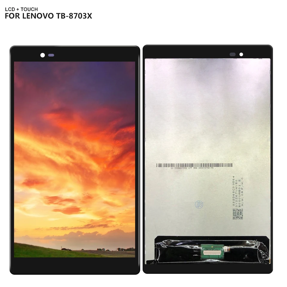 Для Lenovo Tab 3 Plus Tab3 8703X TB 8703F 8703N ЖК дисплей сенсорный экран дигитайзер панель Стекло