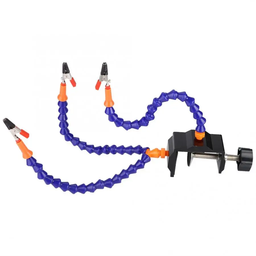 Регулируемая паяльная станция с 3 держателями настольная зажимом для ремонта