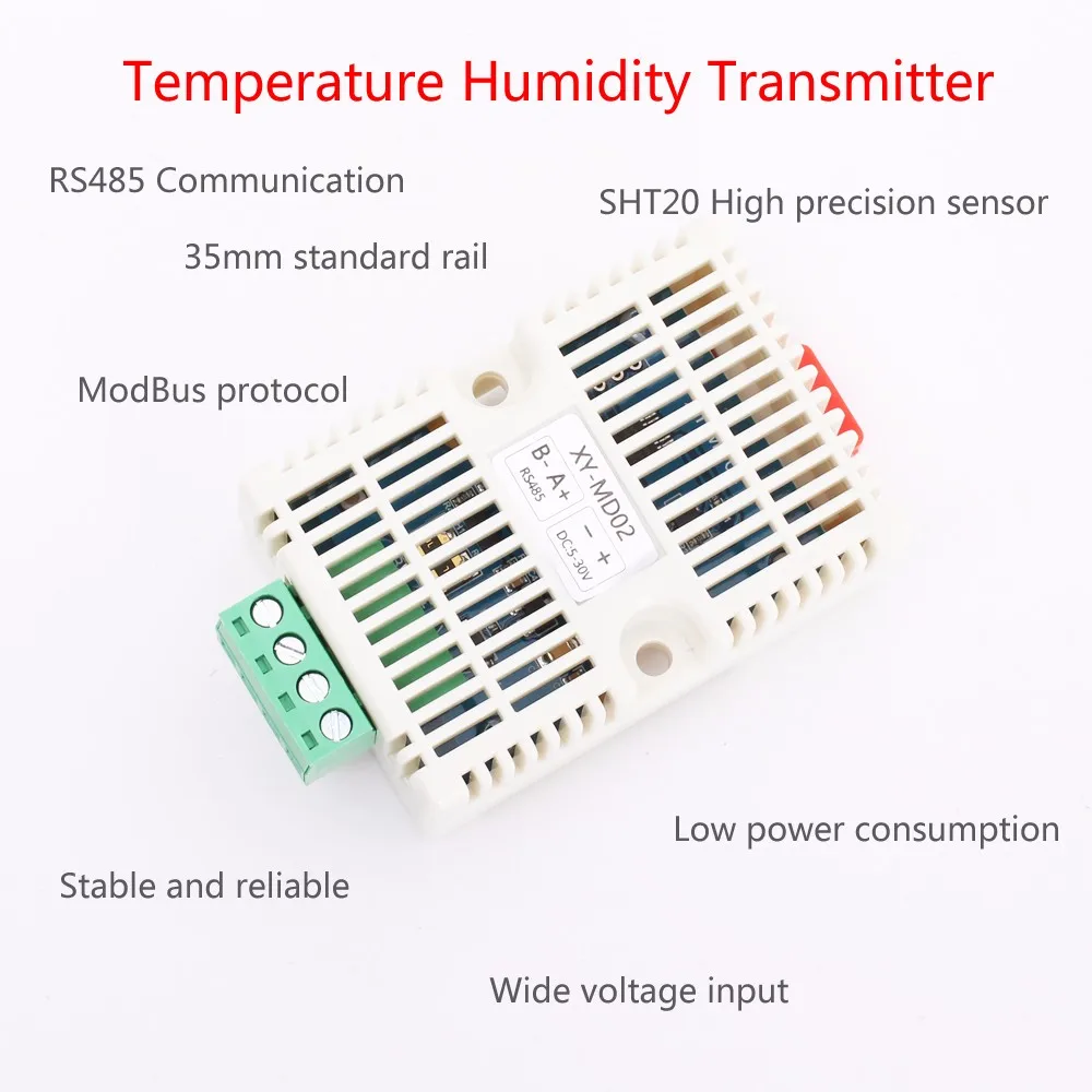 Датчик температуры и влажности RS485 SHT20 датчик Modbus RTU модуль сбора контроль