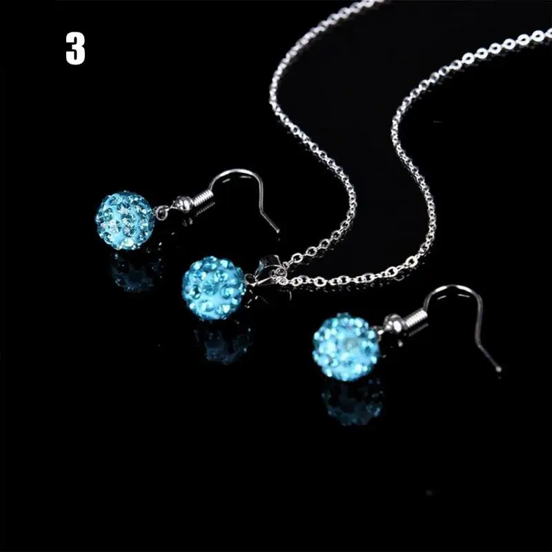 Женский ретро набор с подвеской Тибетский браслет серебряным кристаллом серьги