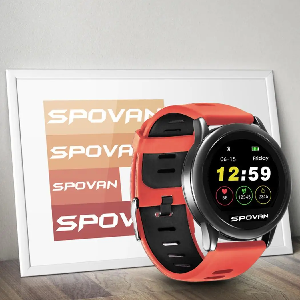 Водонепроницаемый сердечного ритма крови Давление мониторинга Смарт часы