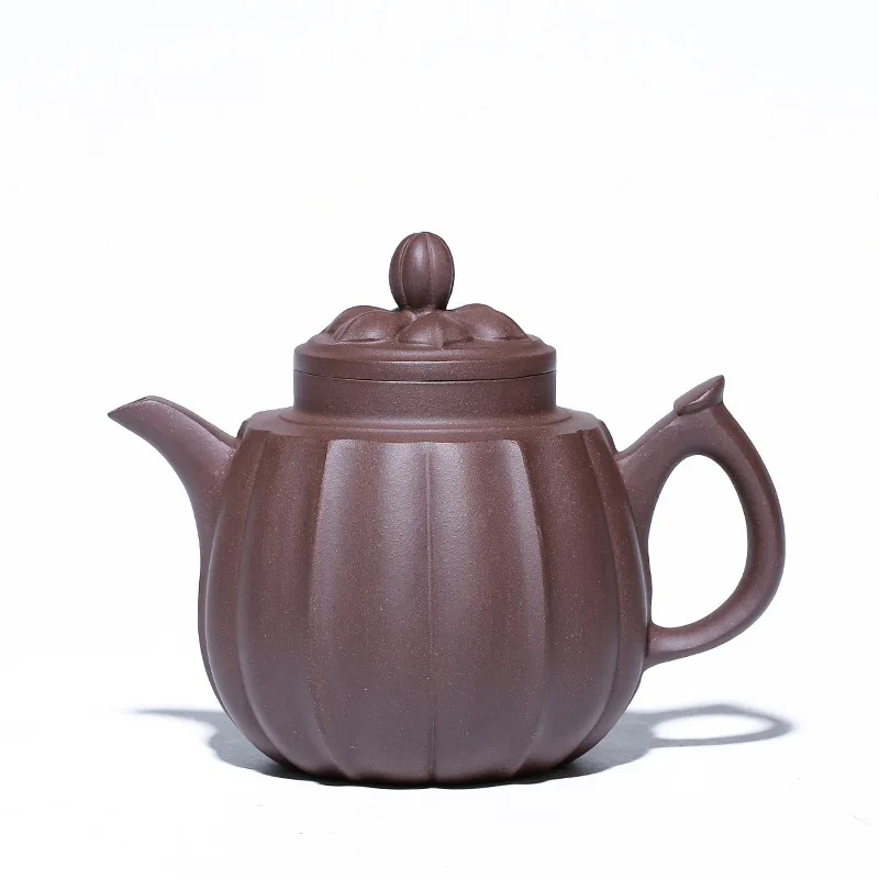 

Hundred Believe Dark-red Enameled Pottery Teapot Yixing Gift Raw Ore Purple Mudstone Paukkyin Kettle Technology Teacher's Pot
