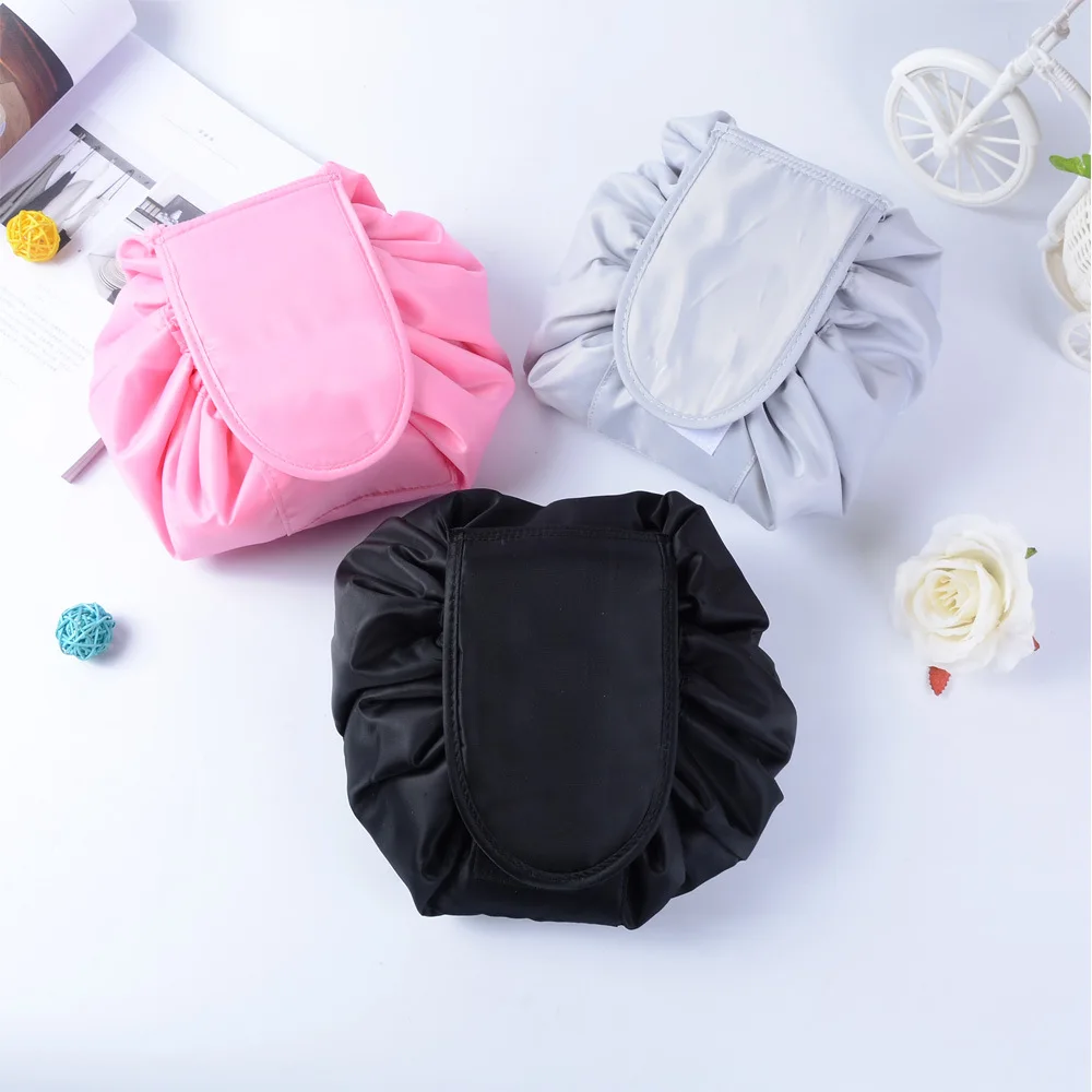 2018 Solid Cosmetic Bag Drawstring Makeup Women Travel Make Up Case Organizer Beauty Storage Pouch Toiletry CO2 | Багаж и сумки