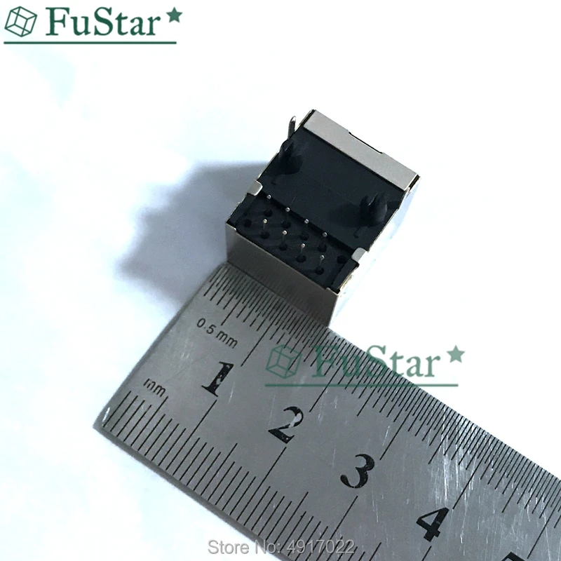 10 шт. в партии металлический 8 контактный Женский Разъем RJ45 под прямым углом