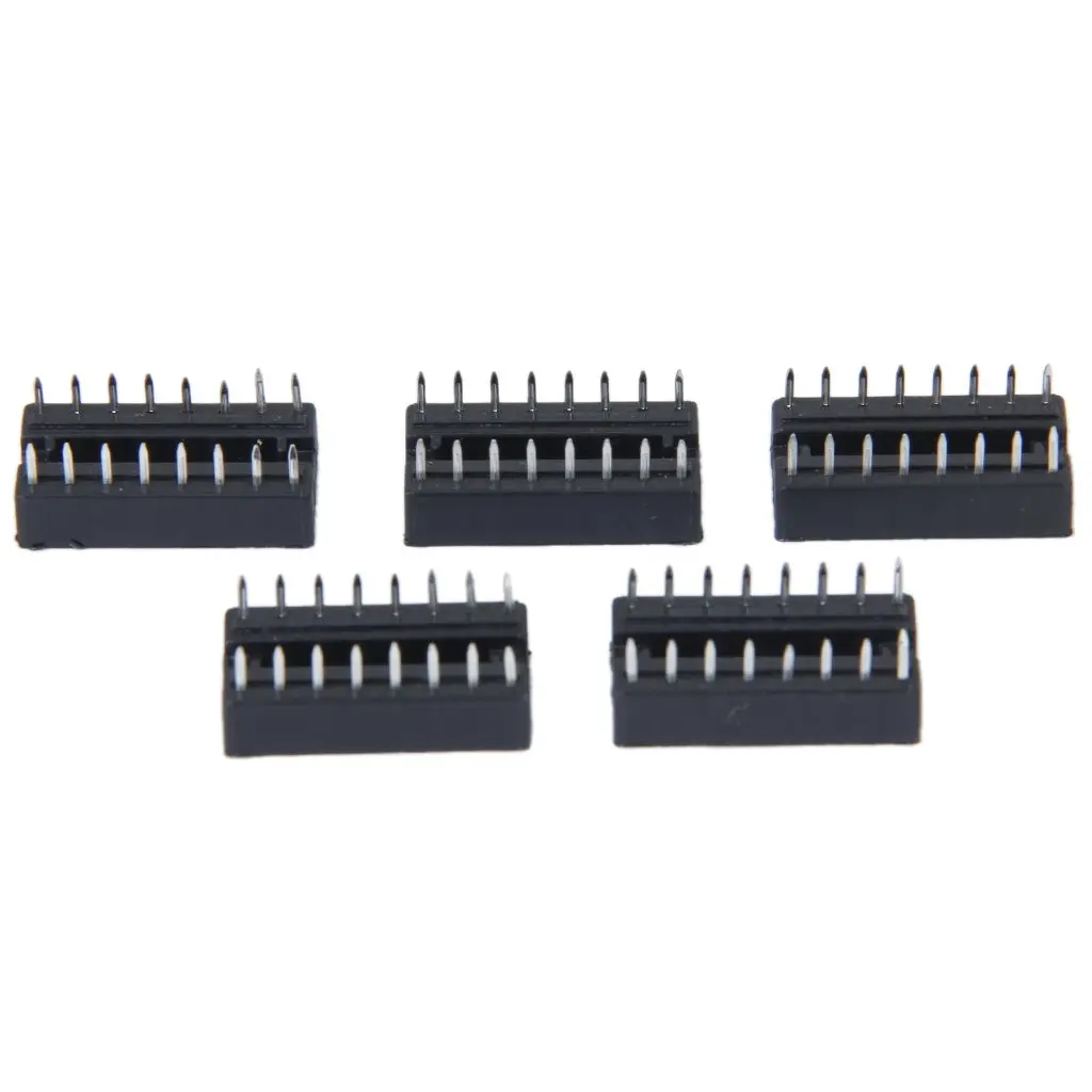 5X16 Pin DIP IC Socket 16 адаптер Черный|Электрические вилки| |