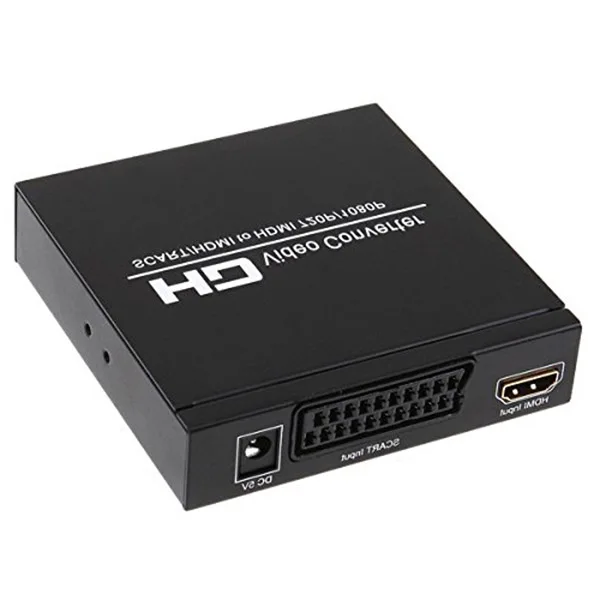 HOT SCART к HDMI конвертер видео аудио адаптер коробка с SCART/HD переключатель PAL/NTSC