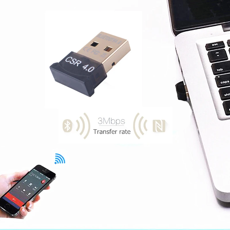 TRUMSOON USB ключ Bluetooth 4,0 приемник Bluetooth адаптер мини Bluetooth передатчик для ПК наушники в форме мыши
