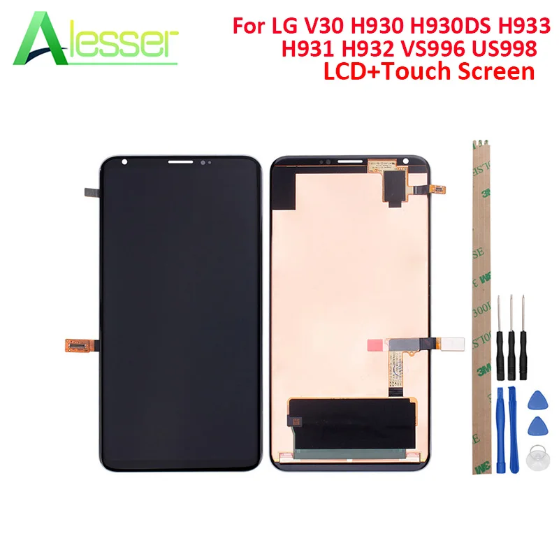 Alesser для LG V30 H930 H930DS H933 H931 H932 VS996 US998 LS998U + ЖК дисплей Дисплей и Сенсорный экран Digitizer