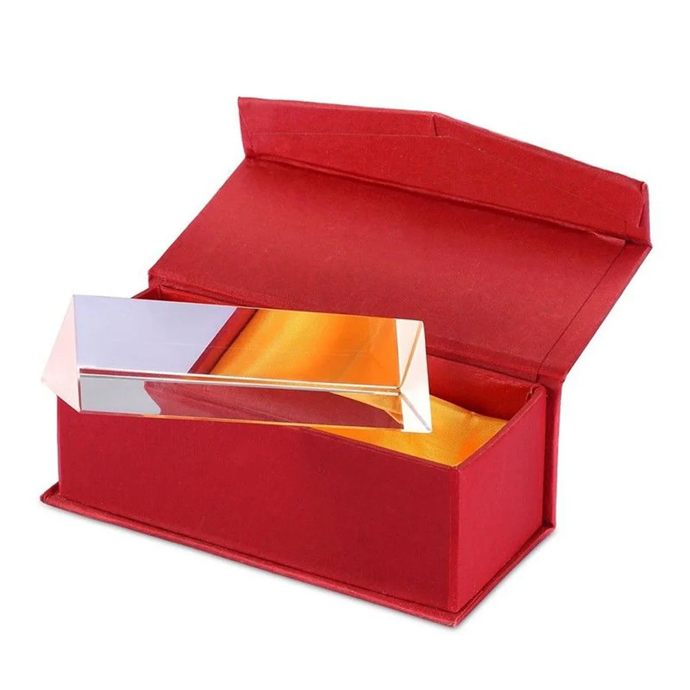 Стеклянная треугольная Тройная призма для фотосъемки обучающая физика