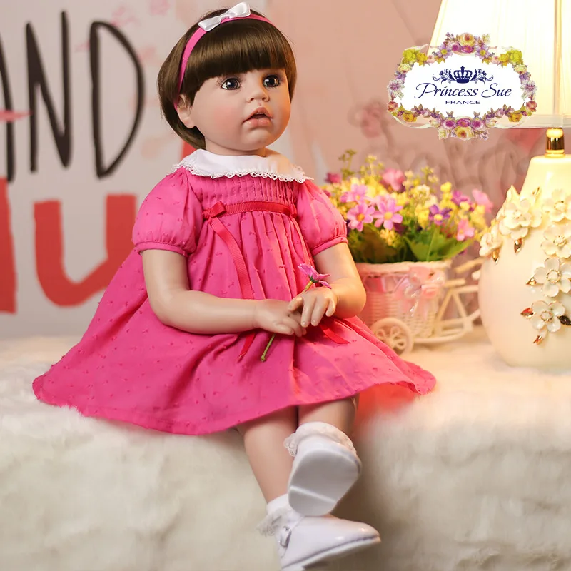 Мягкие силиконовые Игрушки для маленьких девочек Реалистичная кукла Реборн